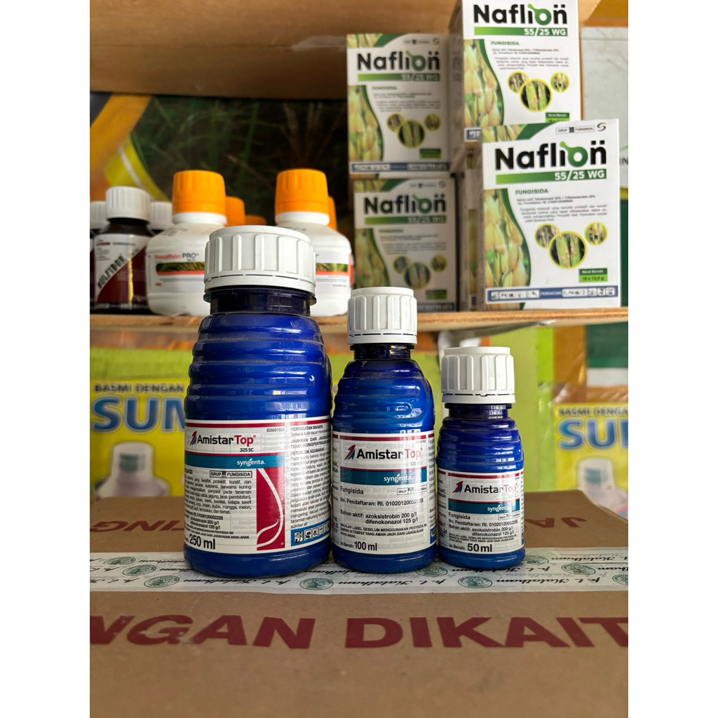 Fungisida Amistartop 325 SC Obat Jamur Tanaman Anti Bercak Daun Busuk Daun Antraknosa Padi Sayuran