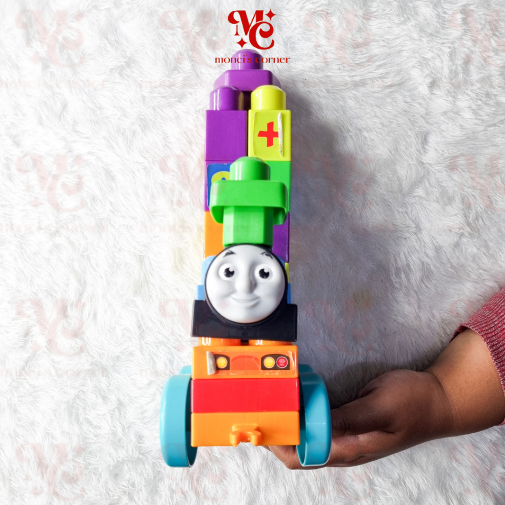 MONCI'S PRELOVED - THOMAS AND FRIENDS MEGA BLOCK PUZZLE LEGO | KERETA THOMAR PUZZLER LEGO BLOCK