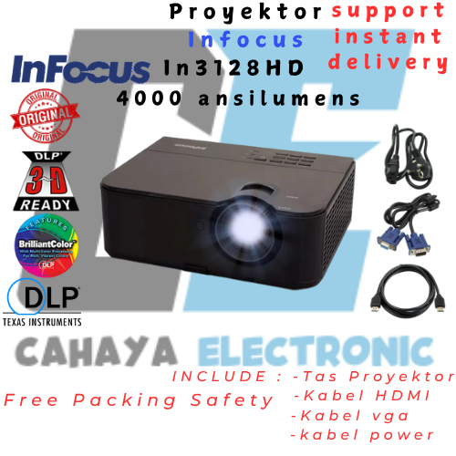 Proyektor infocus IN 3128HD full hd 4000 Ansi lumens