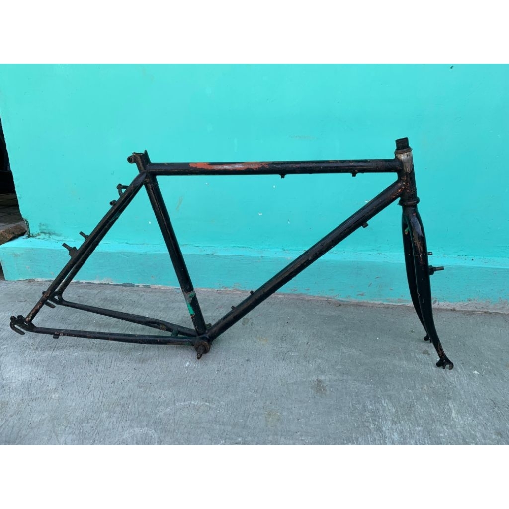 frame sepeda commuter bike rata air federal city cat ss original size 19.5 aslinya hijau hitam