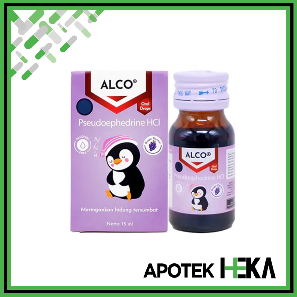 Alco Drop 15 ml - Obat Hidung Tersumbat Bayi Pseudoephedrine HCl (SEMARANG)