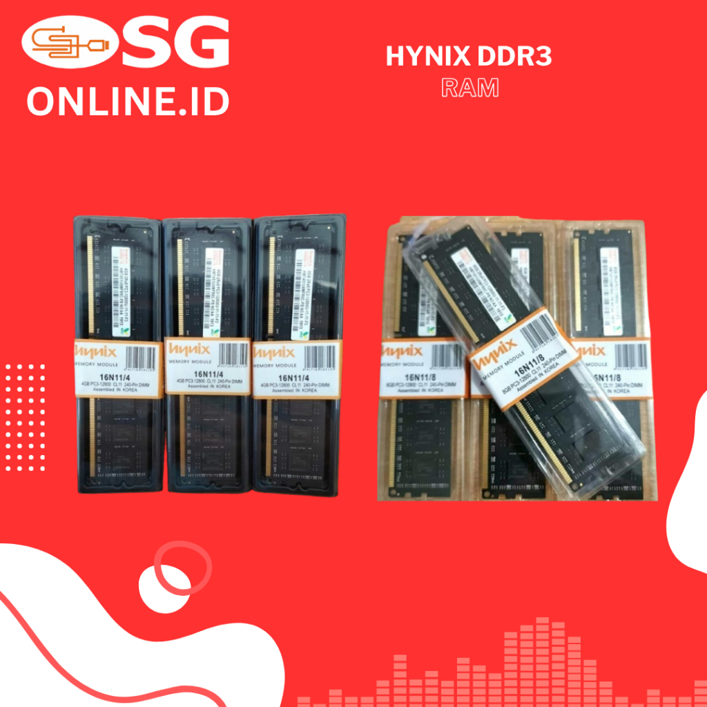 Ram Hynix DDR 3 4GB 12800 - Ram Hynix  DDR 3 8GB 12800