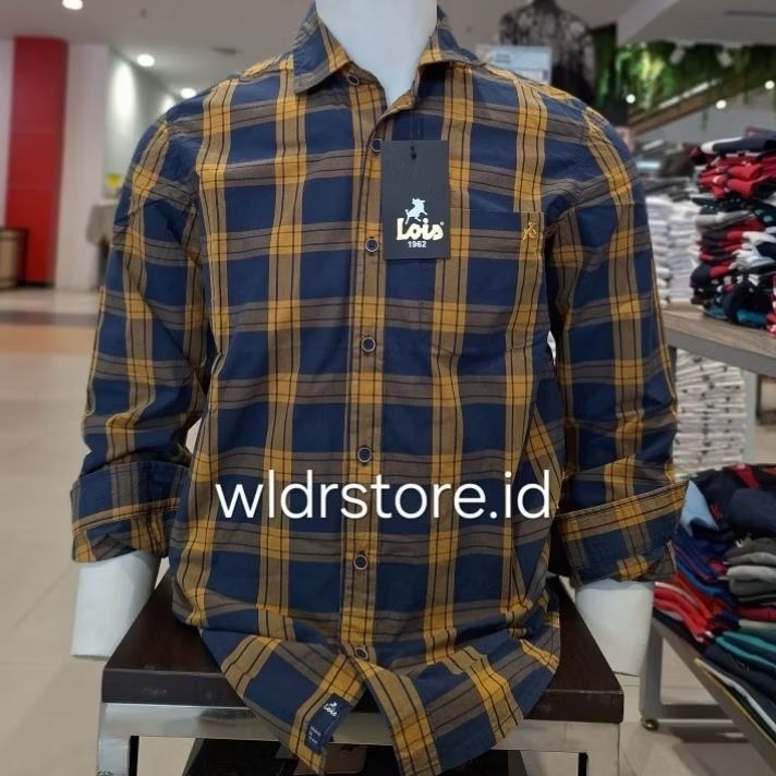 LOIS ORIGINAL new kemeja pria slimfit lengan panjang premium