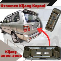 ORNAMENT LIS LIST BAGASI BELAKANG Kijang New / Tatakan PLAT NOMOR KIJANG KAPSUL CHROME