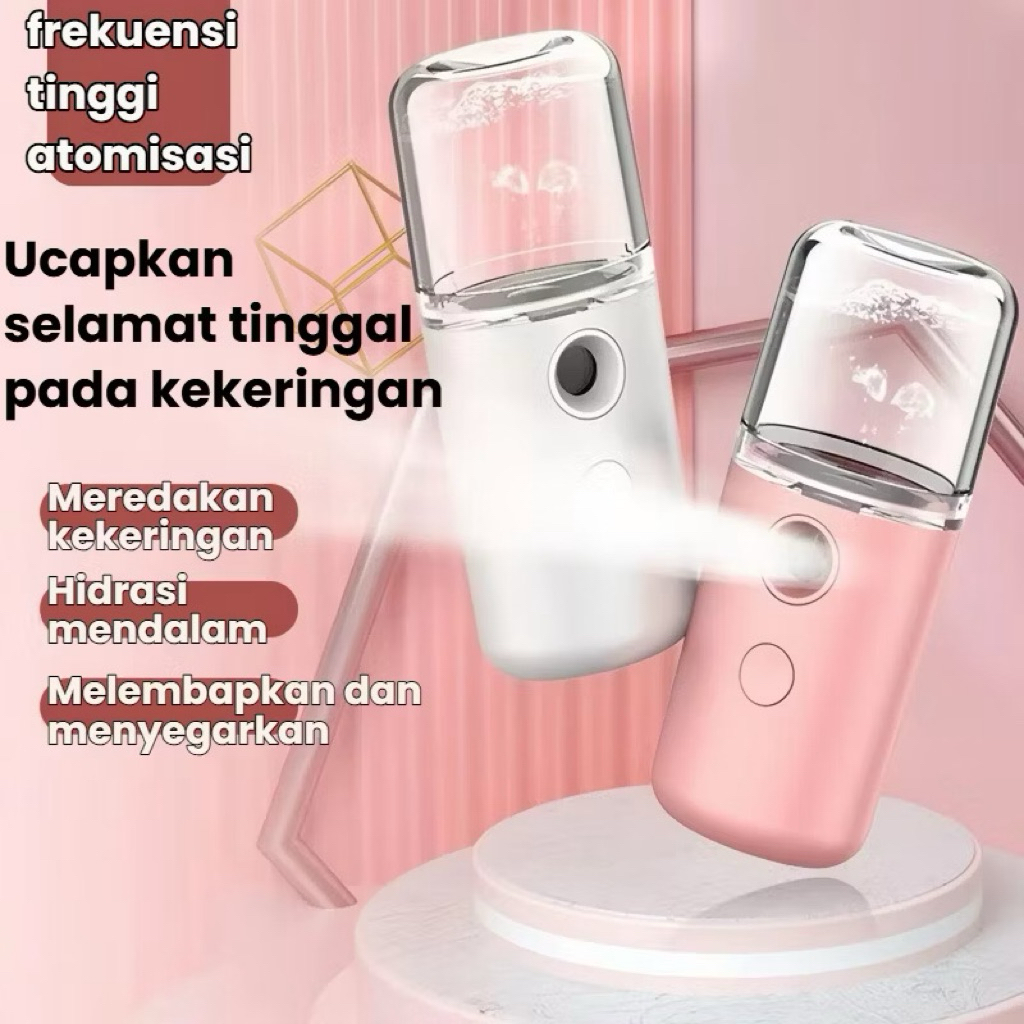 Mini Nano Spray Ions - Perawatan Kulit Wajah / NANO FACIAL MIST SPRAYER / NANO SPREI
