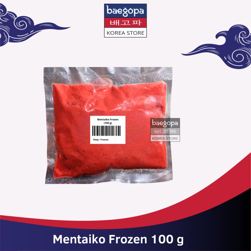 MENTAIKO Myeongnan Telur Ikan Mentai Berbumbu 100 g // Korean Salted Pollock Roe //BG