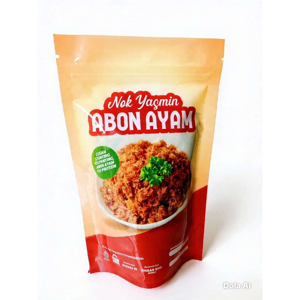 Abon Ayam Asli 100% Daging - Abon Nok Yasmin