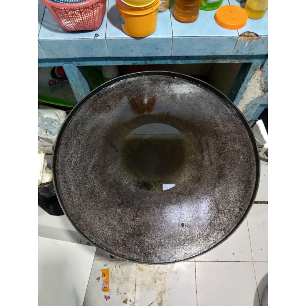 wajan martabak telor 60cm baja bahan tebal bekas