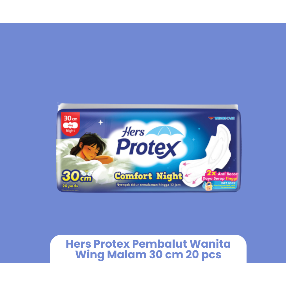 Hers Protex Pembalut Wanita Wing Malam 30 cm 20 pcs