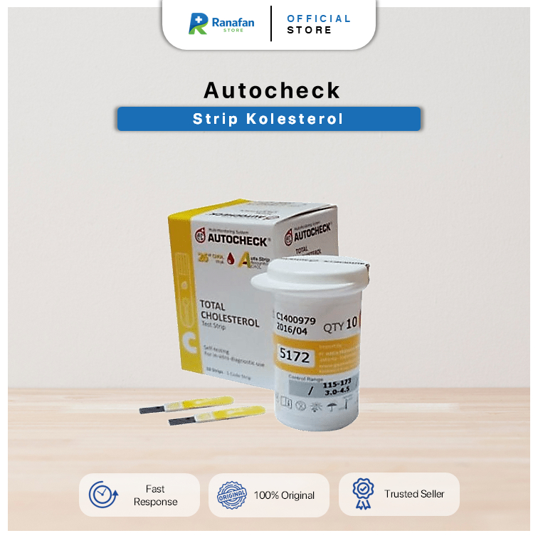 Autocheck Strip Kolesterol Tes Cepat, Akurat & Praktis di Rumah
