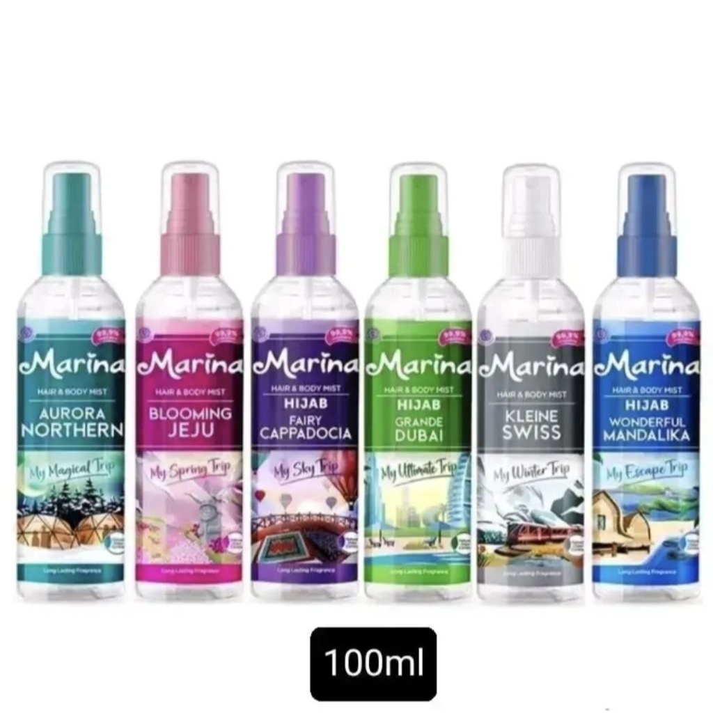 Marina Hair & Body Mist Fragrance 100ml 100 ml