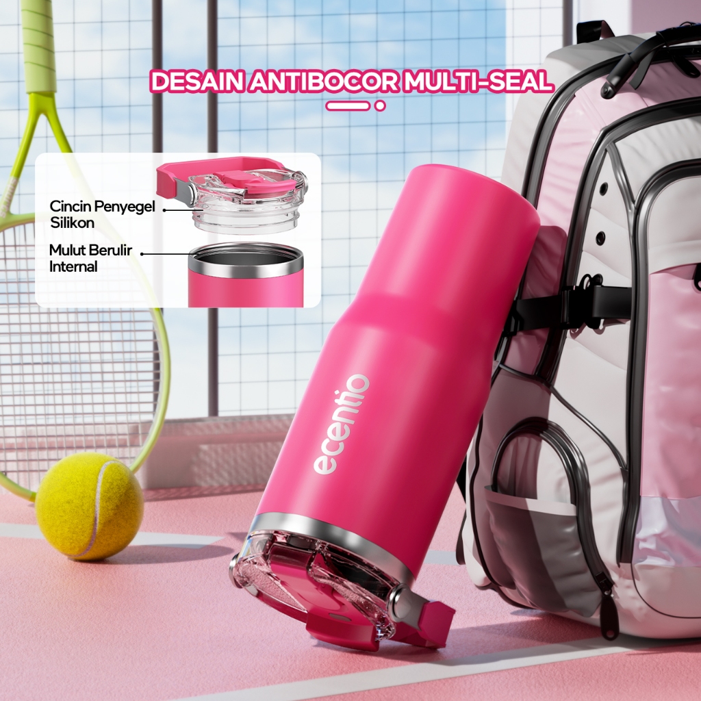 tersedia [seri inspirasi kerja] ecentio tumbler minum stainless 500ml/900ml premium anak laki laki