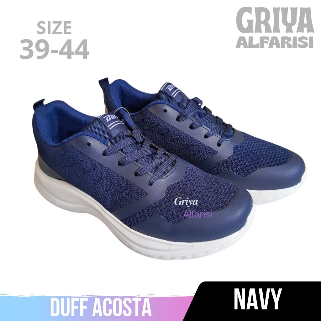 GRIYA ALFARISI - [BISA COD] Sepatu DUFF Pria ACOSTA Navy
