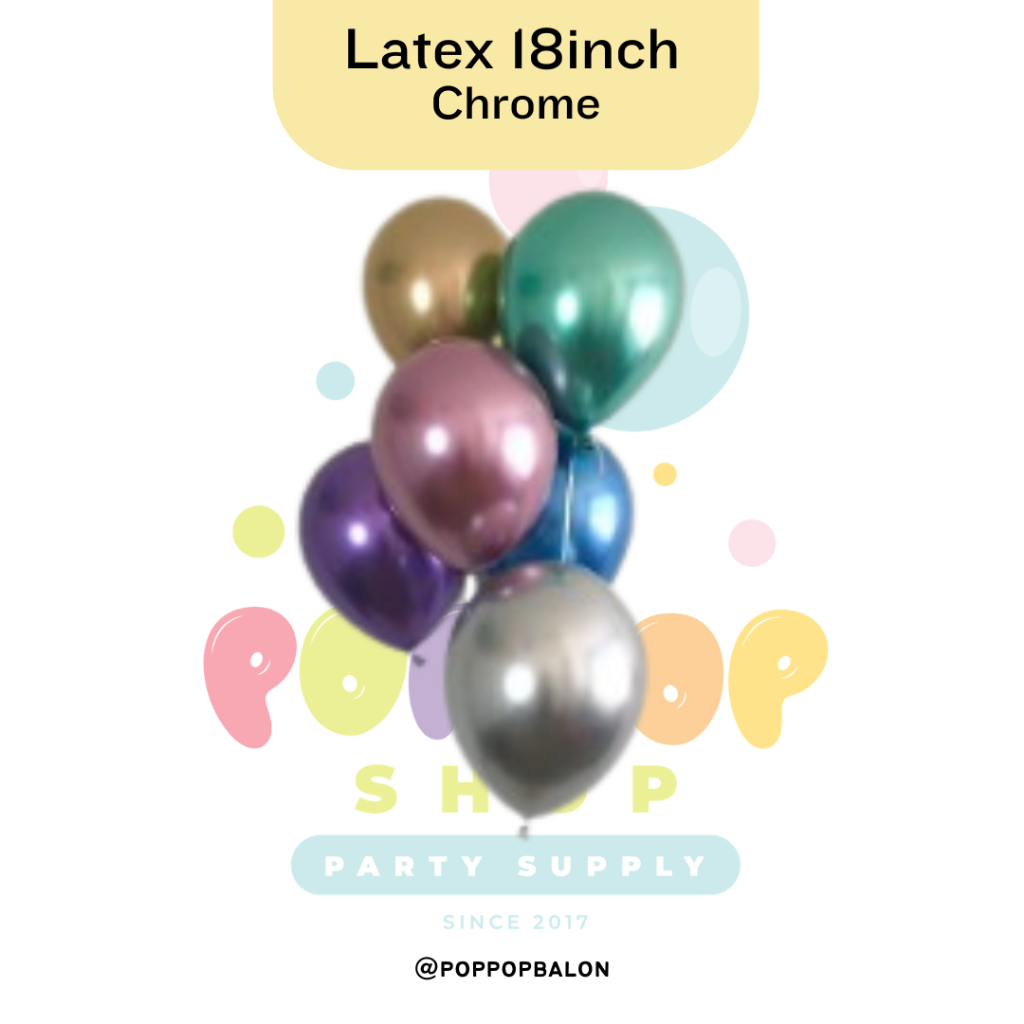 Balon Latex 18inch Chrome / Latex 18inch / Balon 18inch Chrome