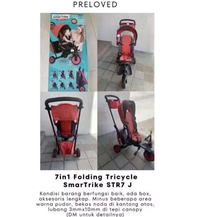 7 in 1 Folding Tricycle SmarTrike STR7 J PRELOVED