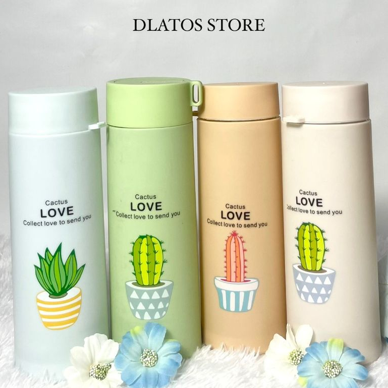 Botol Minum Kaca Kaktus 450ml | Souvenir Botol Custom Satuan | Murah
