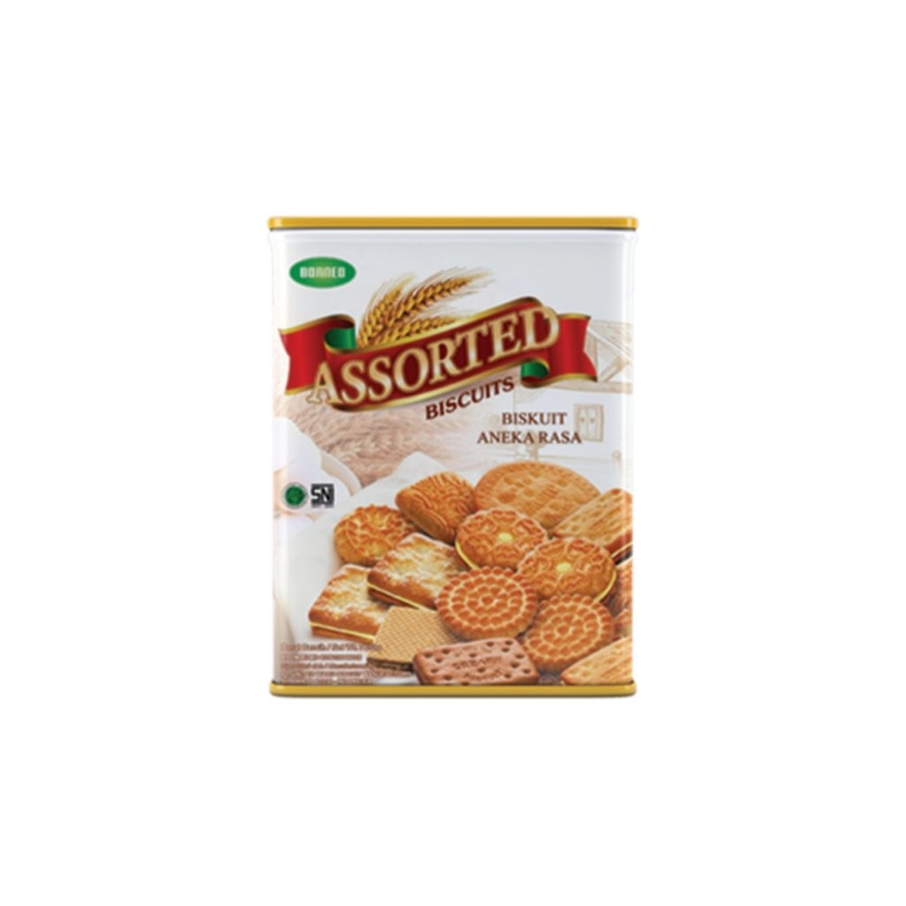 UBM Borneo Assorted biskuit kaleng