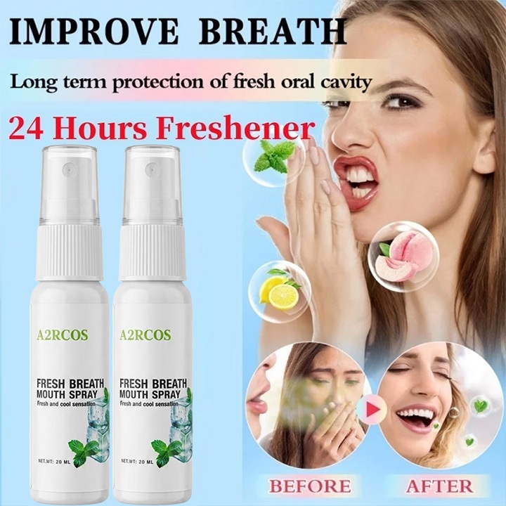 COD Spray Parfum Mulut 20ml Penghilang Bau Mulut Kuat Untuk Bau Rokok Kopi Makanan Pedas Halal