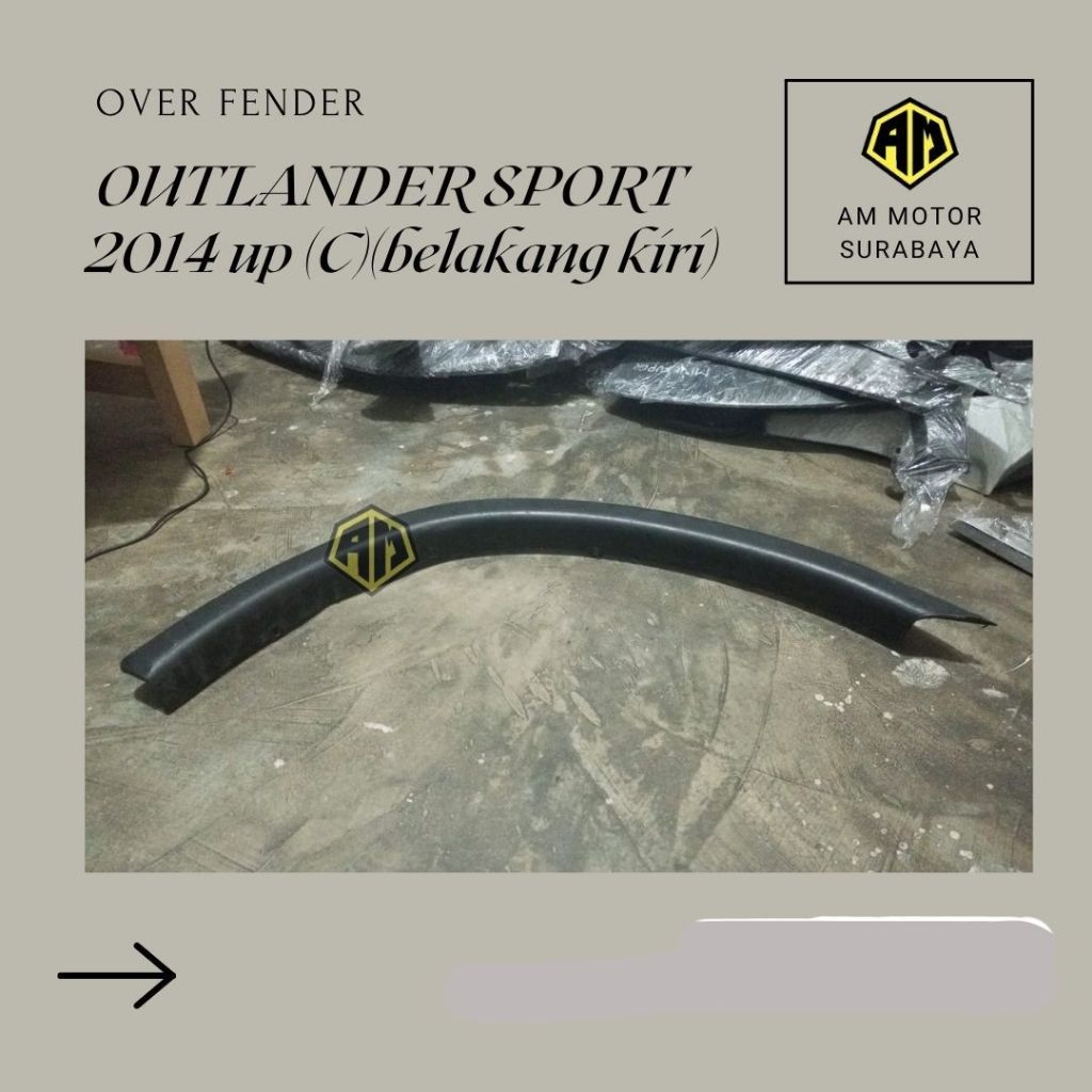 OVER FENDER OUTLANDER SPORT 2014 up