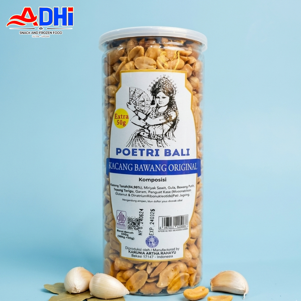 POETRI BALI TOPLES PETCHAN KAPRI KACANG BAWANG ORI 550GR