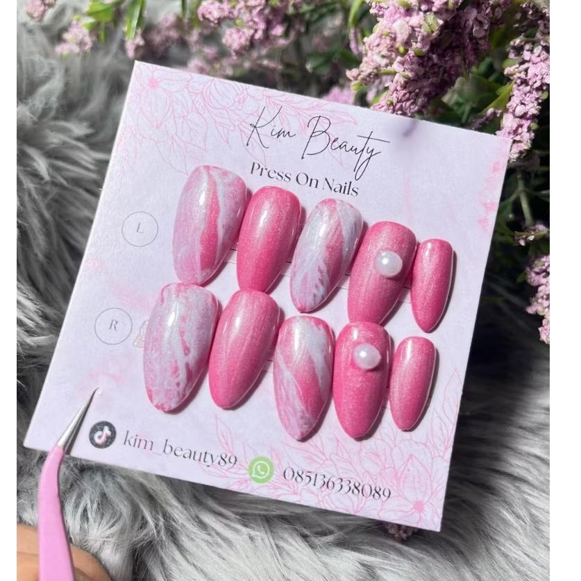 Nail art Wedding Series simple Gratis lem & toolkit