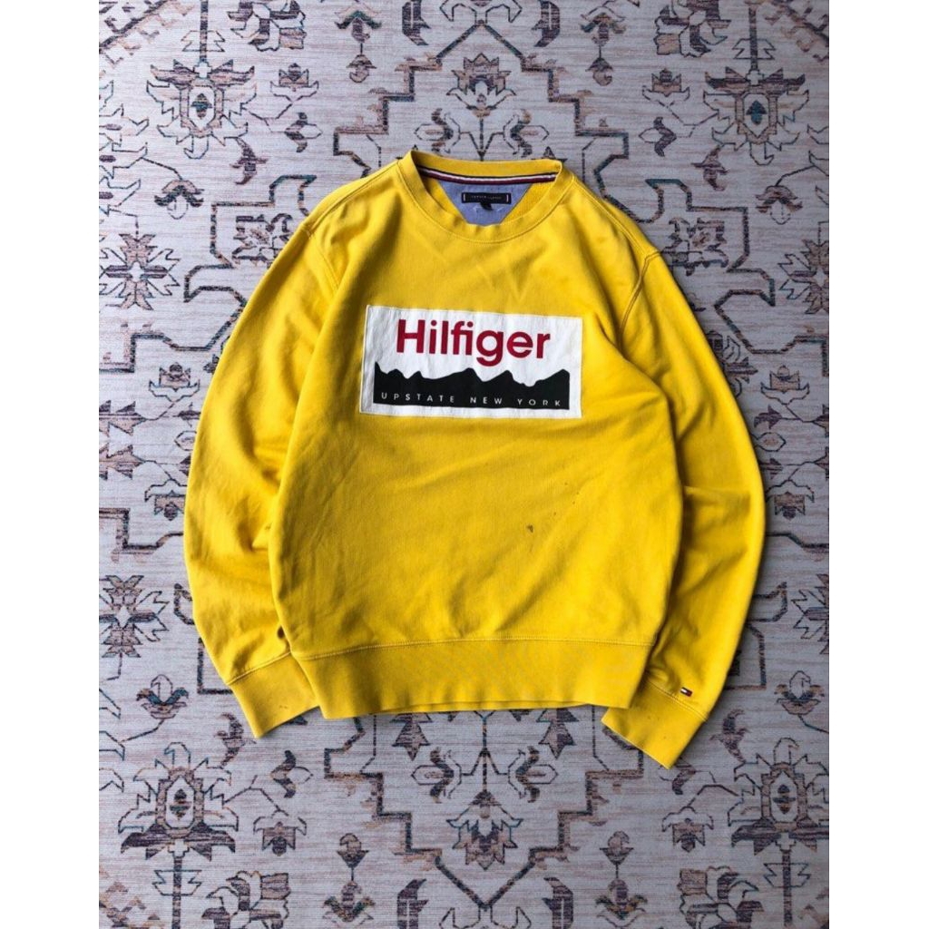 Crewneck Tommy Hilfiger Mustard Big Logo