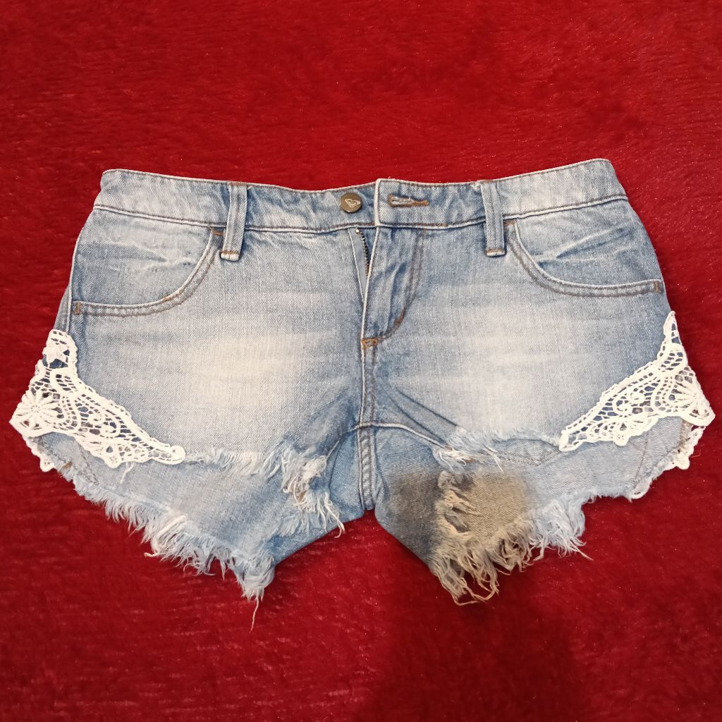 ROXY Denim Low-rise Shorts Y2K PRELOVED