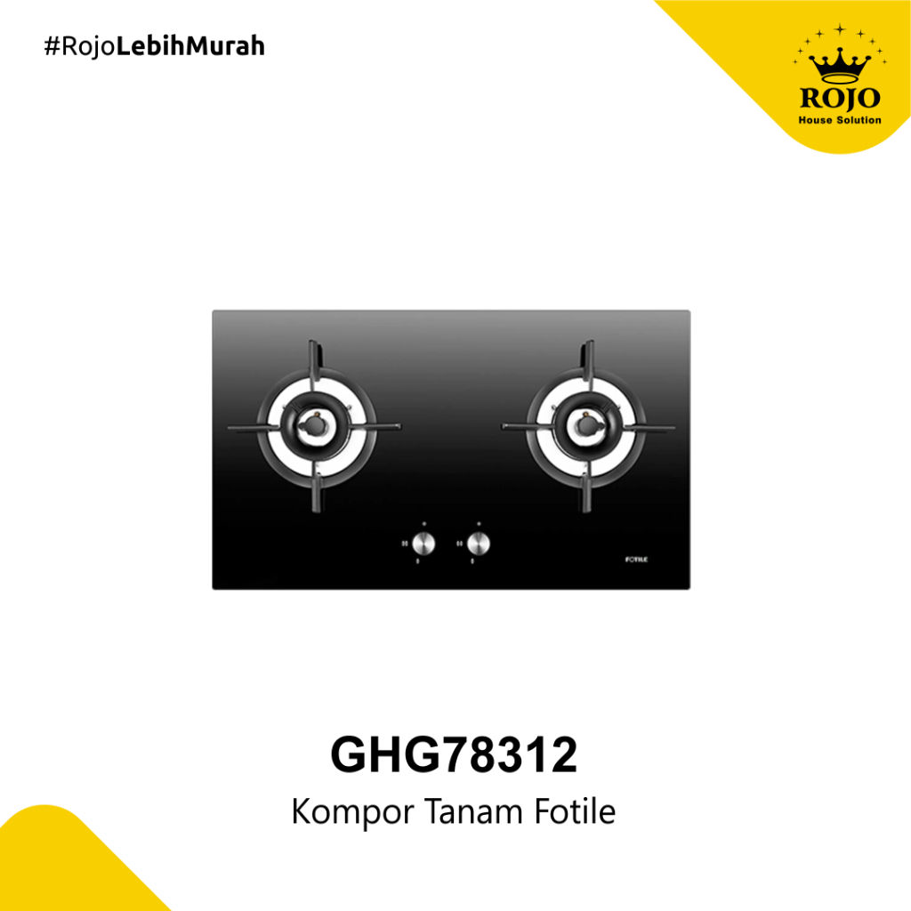 KOMPOR GAS FOTILE GHG78312/ GAS HOB  FOTILE GHG78312