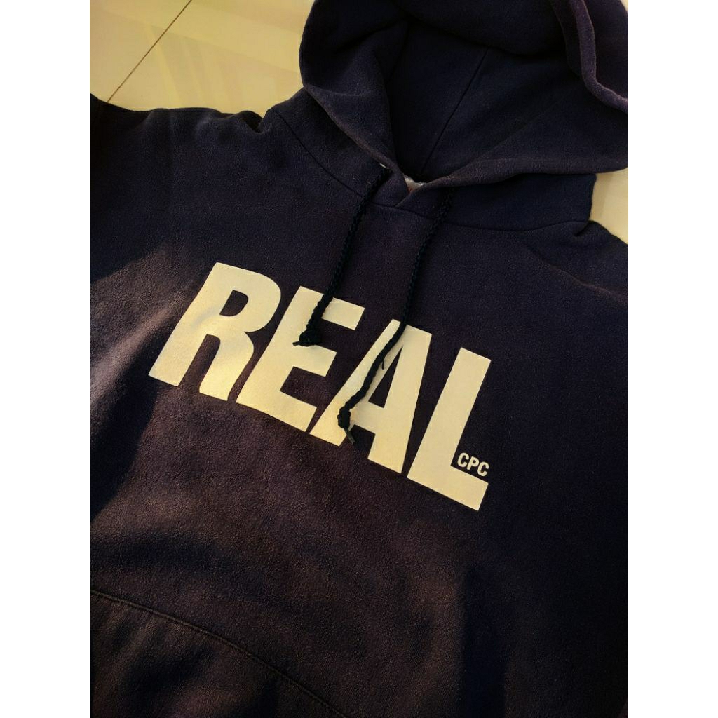 Jaket Hoodie Hanes ComfortBlend Real Sweatshirt Navy M