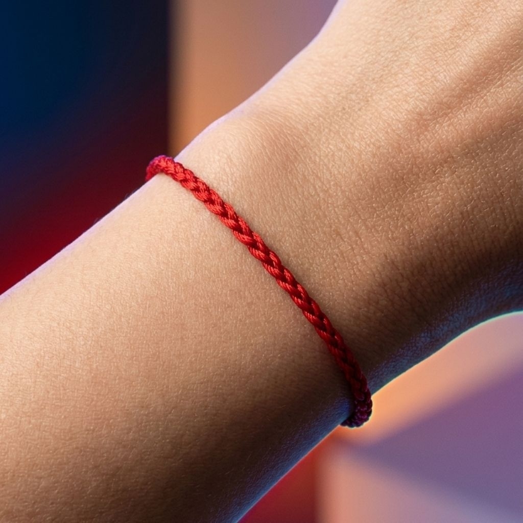 Gelang Tali Serut Aesthetic Couple Bestie Korean Style Red String