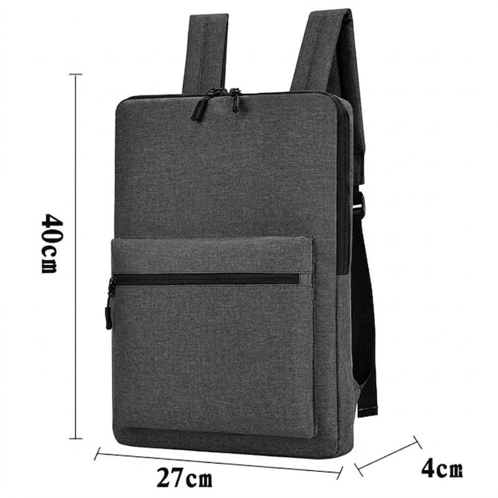 murah tas ransel laptop tipis pria softcase backpack multifungsi