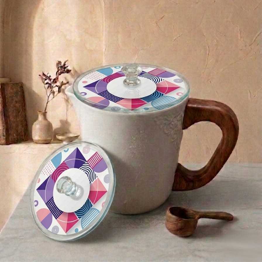 Akrilik Custom Tutup Gelas Mug Motif Estetik Bahan Acrylic Bebas Request Custom