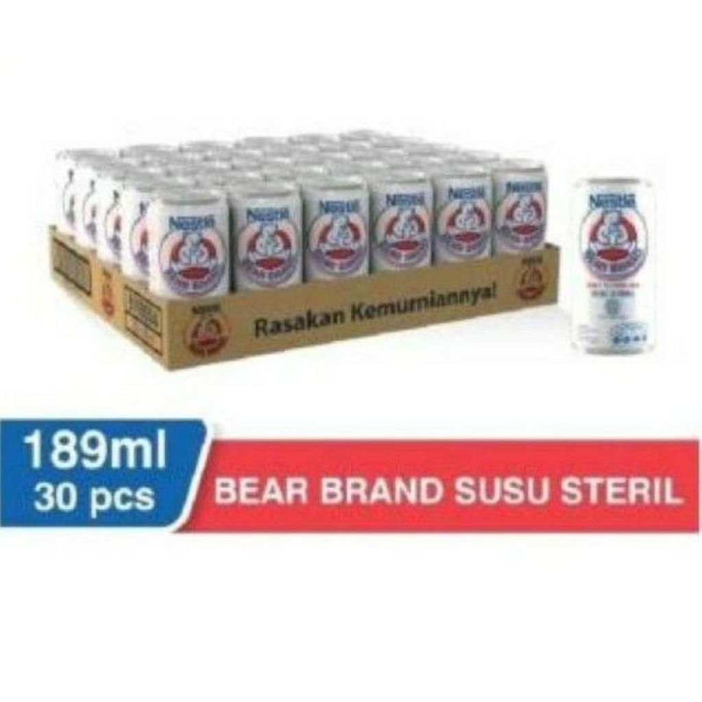 Susu Beruang Nestle Bear Brand 189ML [1 Dus 30 Pcs]