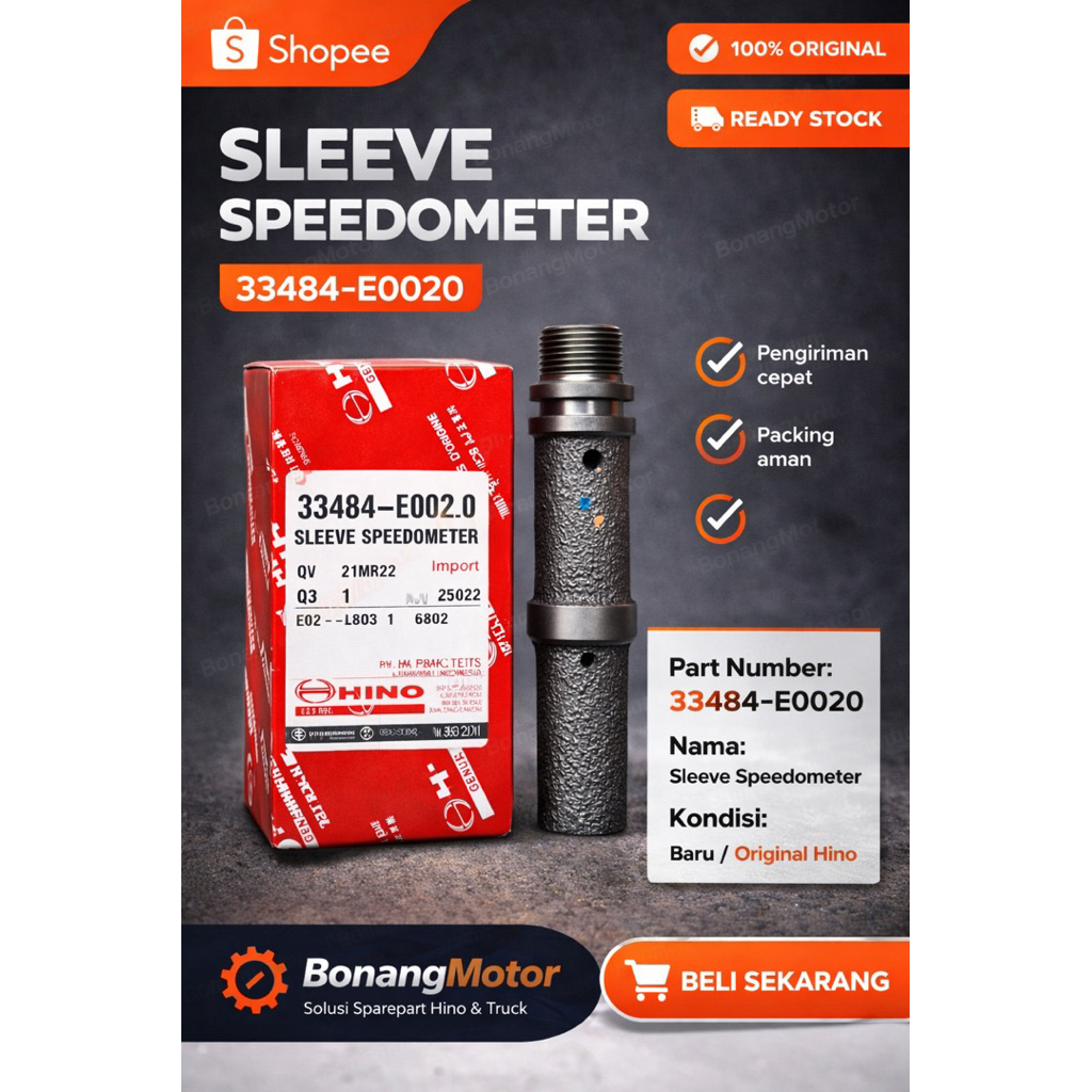 SLEEVE SPEEDOMETER HINO 260 JD(33484-E0020) HOP (Import jepang)