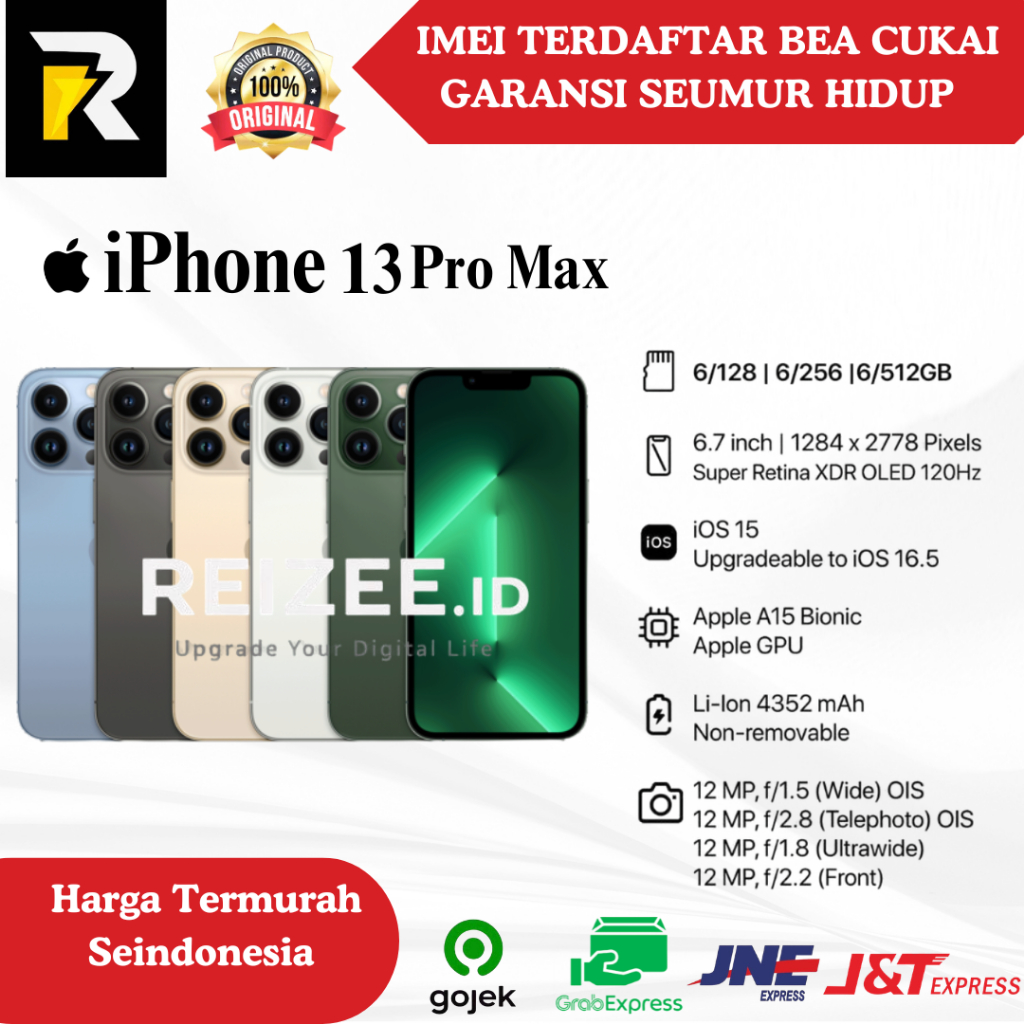IPhone 13 PROMAX IMEI Sinyal Permanen Second Original 100% Bergaransi BC