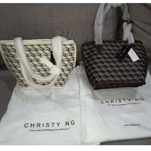 tas mini Russo white / chestnut ready