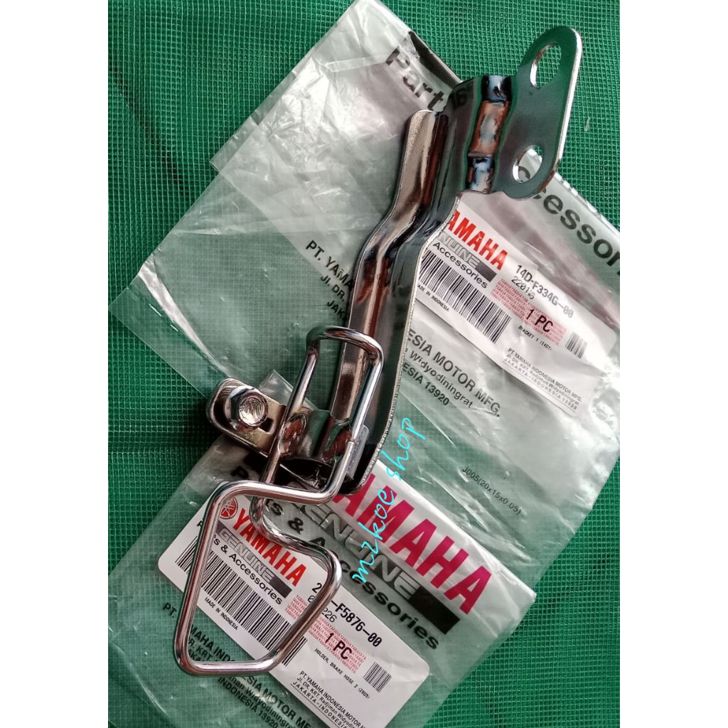Breket selang rem depan mio smile soul original chrome