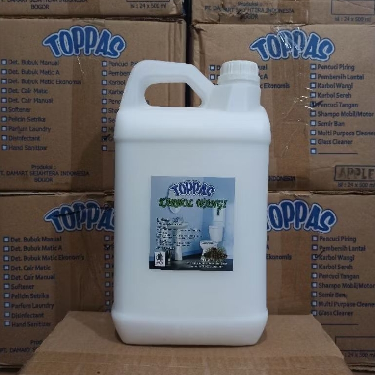 KARBOL PEMBERSIH LANTAI WANGI CEMARA WIPOL 5 LITER TOPPAS
