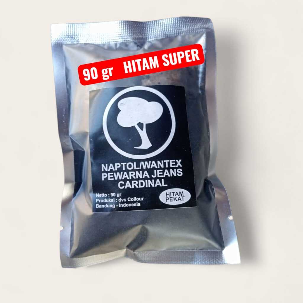 (super hitam)NAPTOL PEWARNA PAKAIAN 100gr grade A super