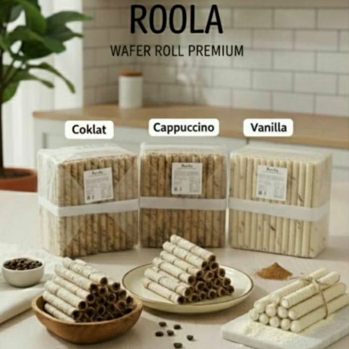 ASTOR ROOLA ROLA ROLLA Chocolate Vanilla Cappucino Kemasan Toples Pouch 1 kg 500 gr Dus Karton Cokla
