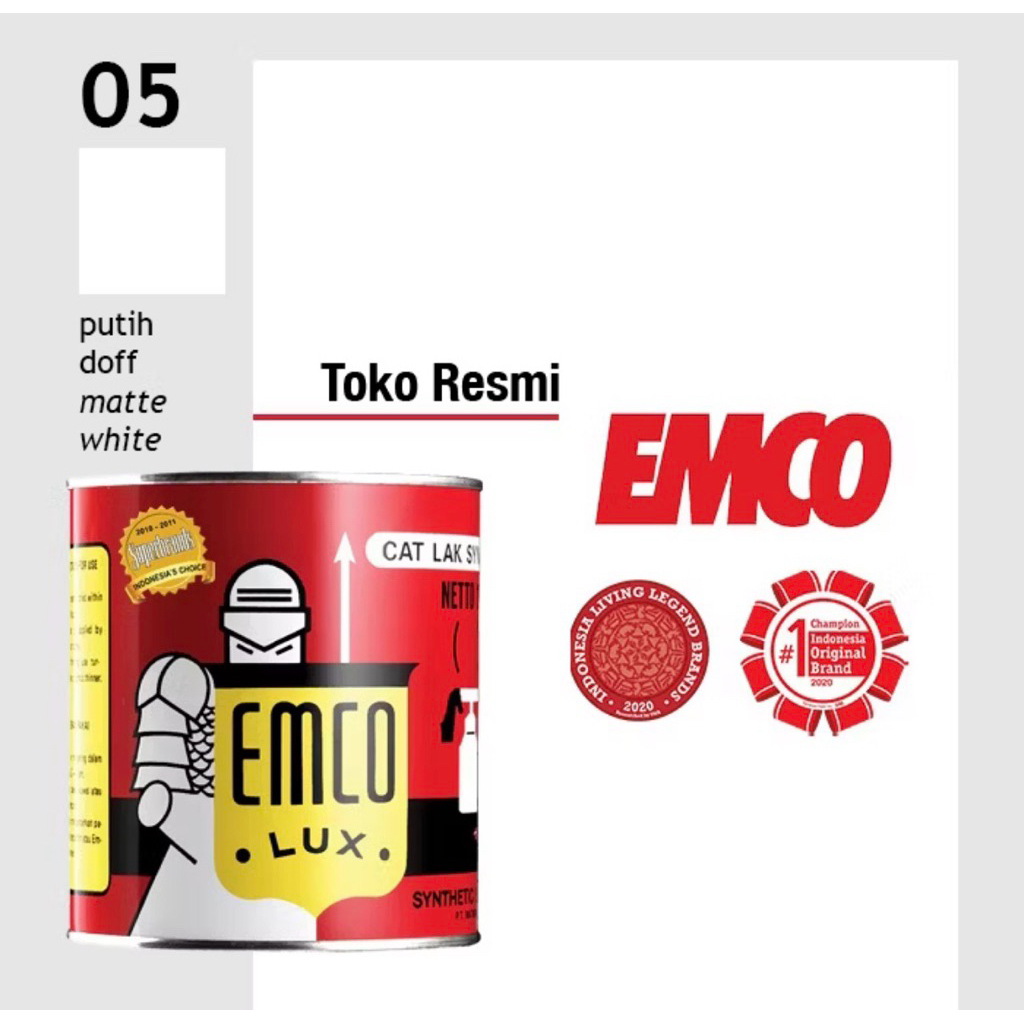 Cat kayu dan besi Emco 1kg