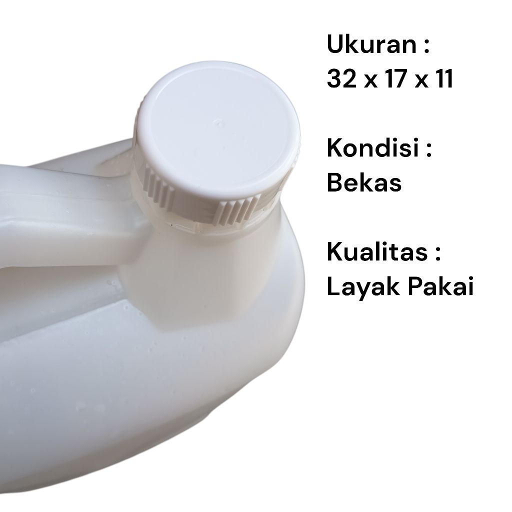 Jerigen Botol Bekas 5 Liter HDPE Tebal Kokoh - Benda Bekas