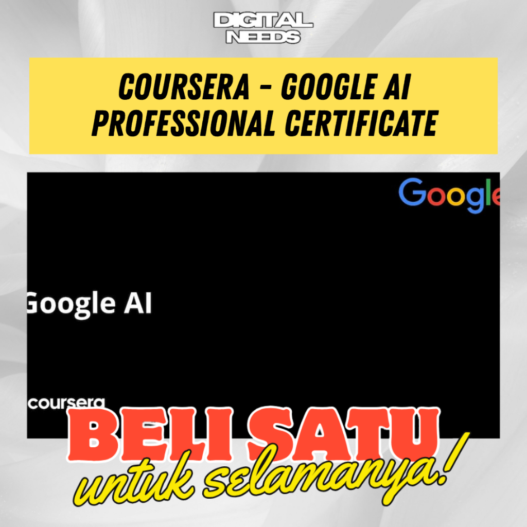 [e-course] Belajar Coursera - Gugel AI Professional Certificate 2026