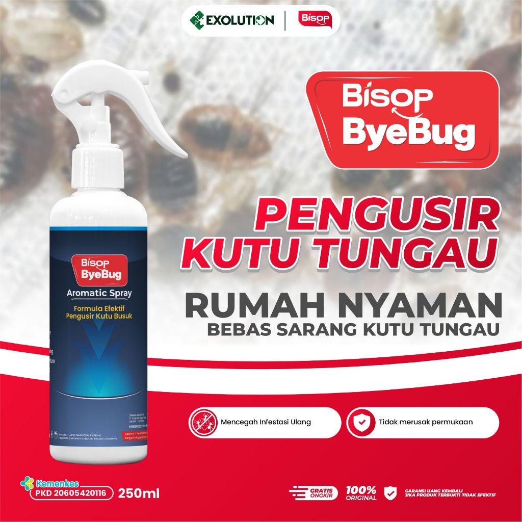 Byebug - Pembasmi Kutu Kasur / Kutu Busuk / Tungau Sofa Bahan Alami Siap Pakai