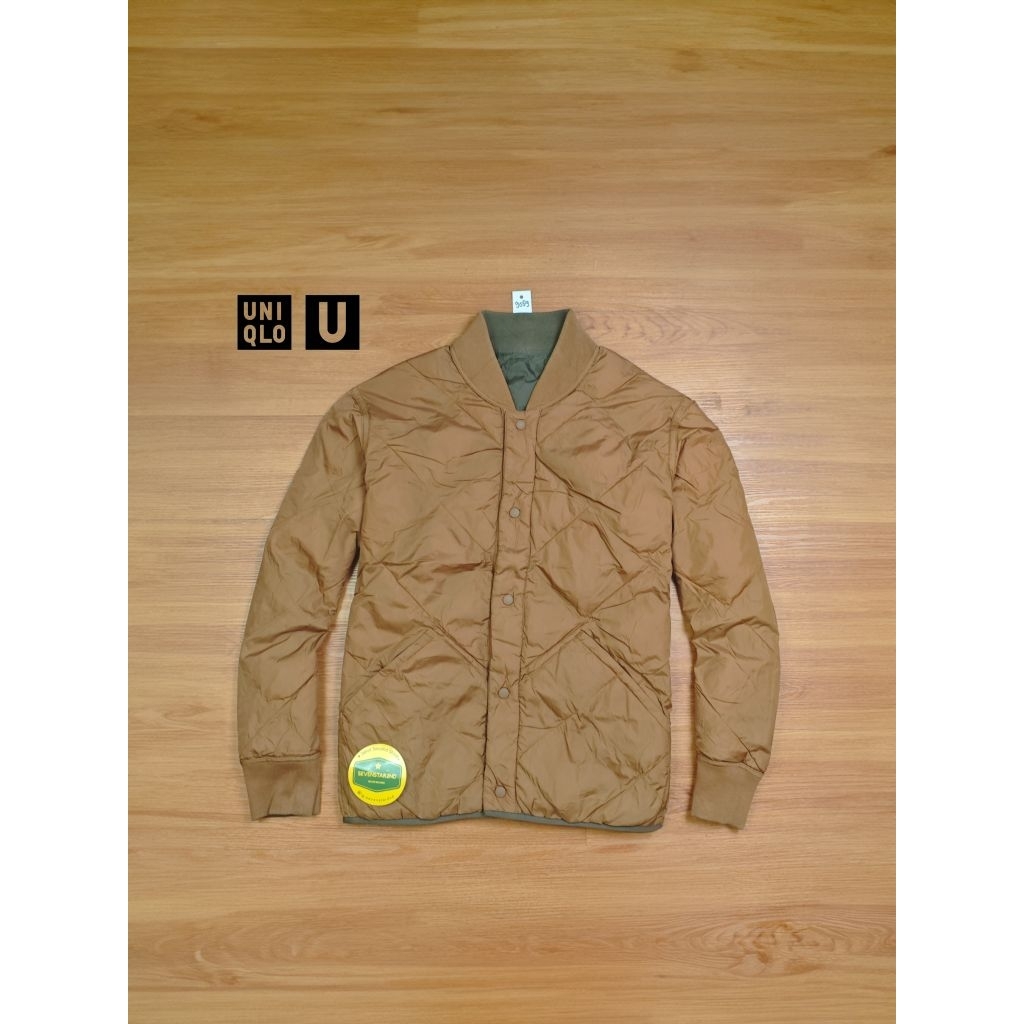 uniqlo casual puffer padded reversible jacket