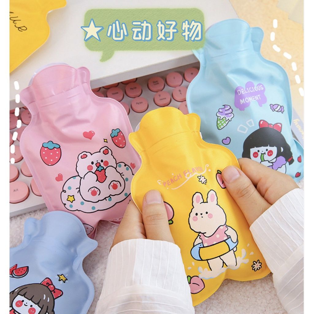 Kantong Kompres Mini Air Panas Dan Dingin Ice Bag Alat Kompres Lucu Motif