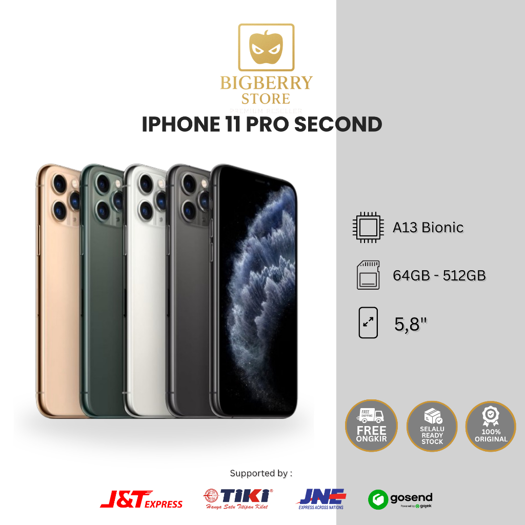 IPhone 11 Pro / 11 Pro Max Second Beacukai Resmi Promax BC Bekas 64GB 256GB Original 100%