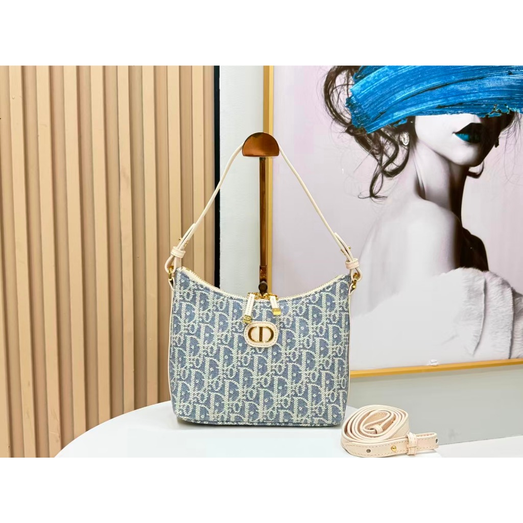 New D Montaigne Mini Chain Handbag, Stylish Shoulder Bag