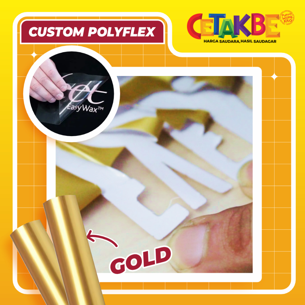 CUSTOM CUTTING POLYFLEX GOLD/EMAS