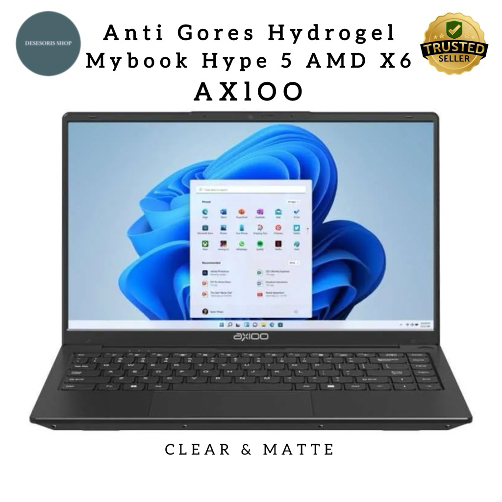 Anti Gores Axioo Hype 5 AMD X6 Hydrogel Screen Protector Laptop